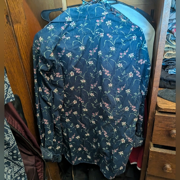 Bundle of 3 Express Mens Slim Fit Button Down Shirts - Picture 4 of 13